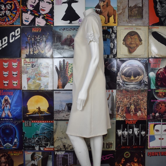 SOLD True Vintage 60s Midi Shift Dress Jackie O - Picture 4 of 6